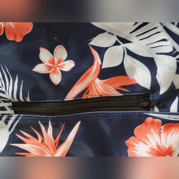 NEW Swim Breifs  Shorts - Navy and Coral - Picture 4 of 4